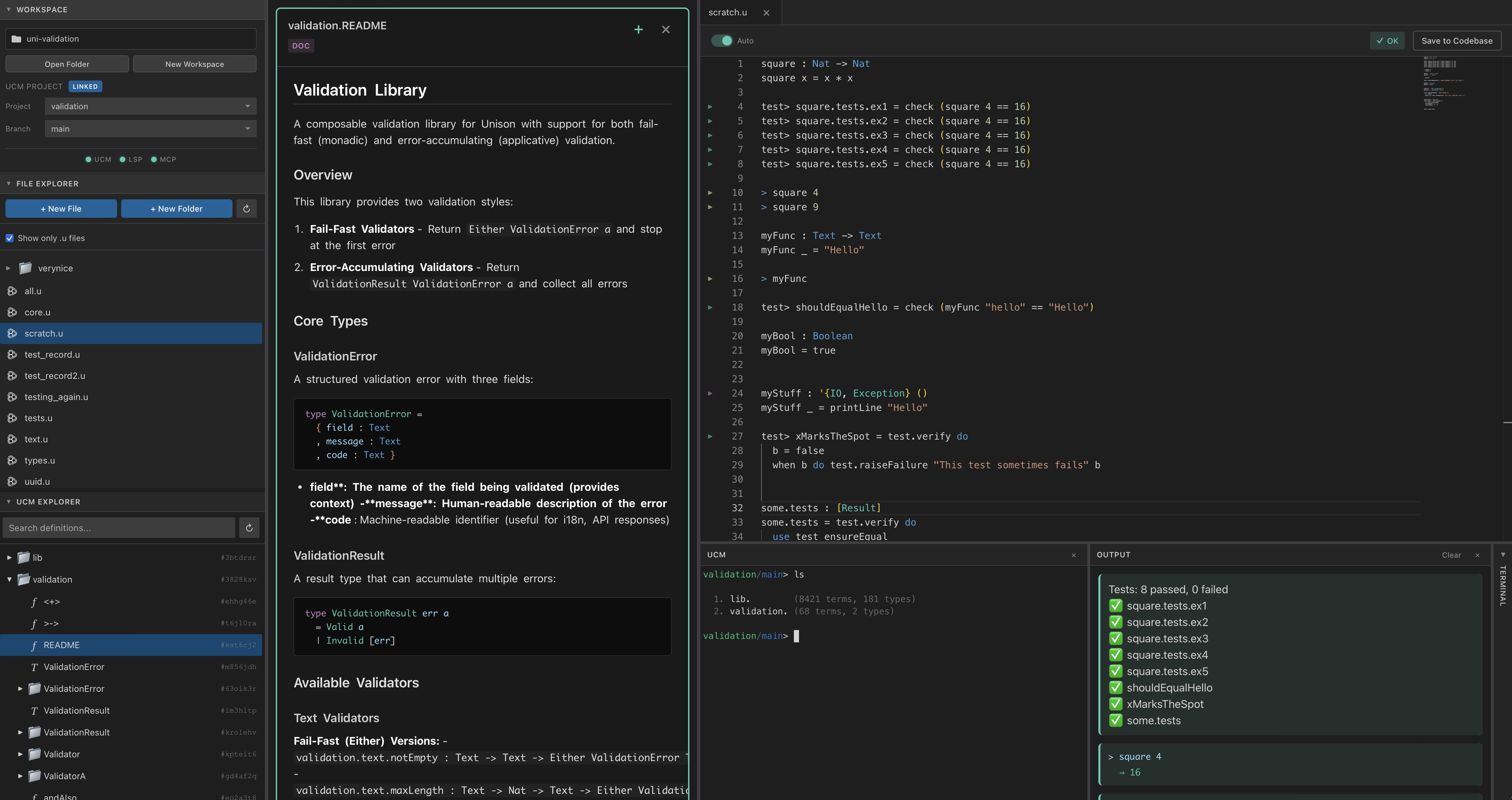Unison Editor Screenshot